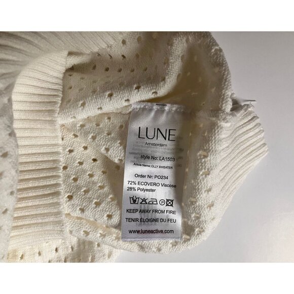 Lune Active Olly Crochet Sweater Marshmellow Size Small - Picture 8 of 8